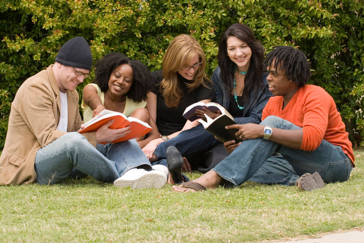 Christian college degrees students studying outside