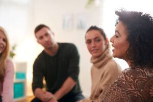 Support group counseling session