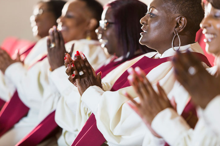 Worship ministry school performing