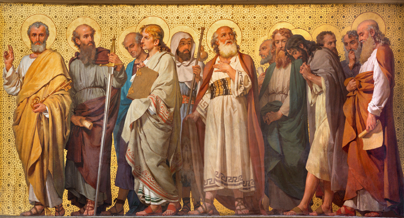 fresco of the 12 apostles