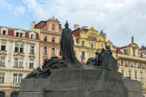 Jan Hus monument at Czech Republic