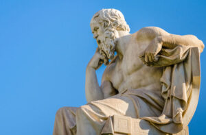 Socrates statue in Greece
