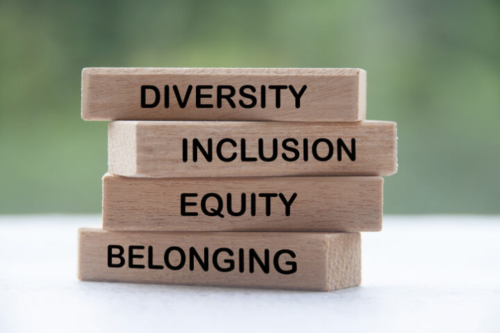 Wooden blocks with text - Diversity, Equity, Inclusion